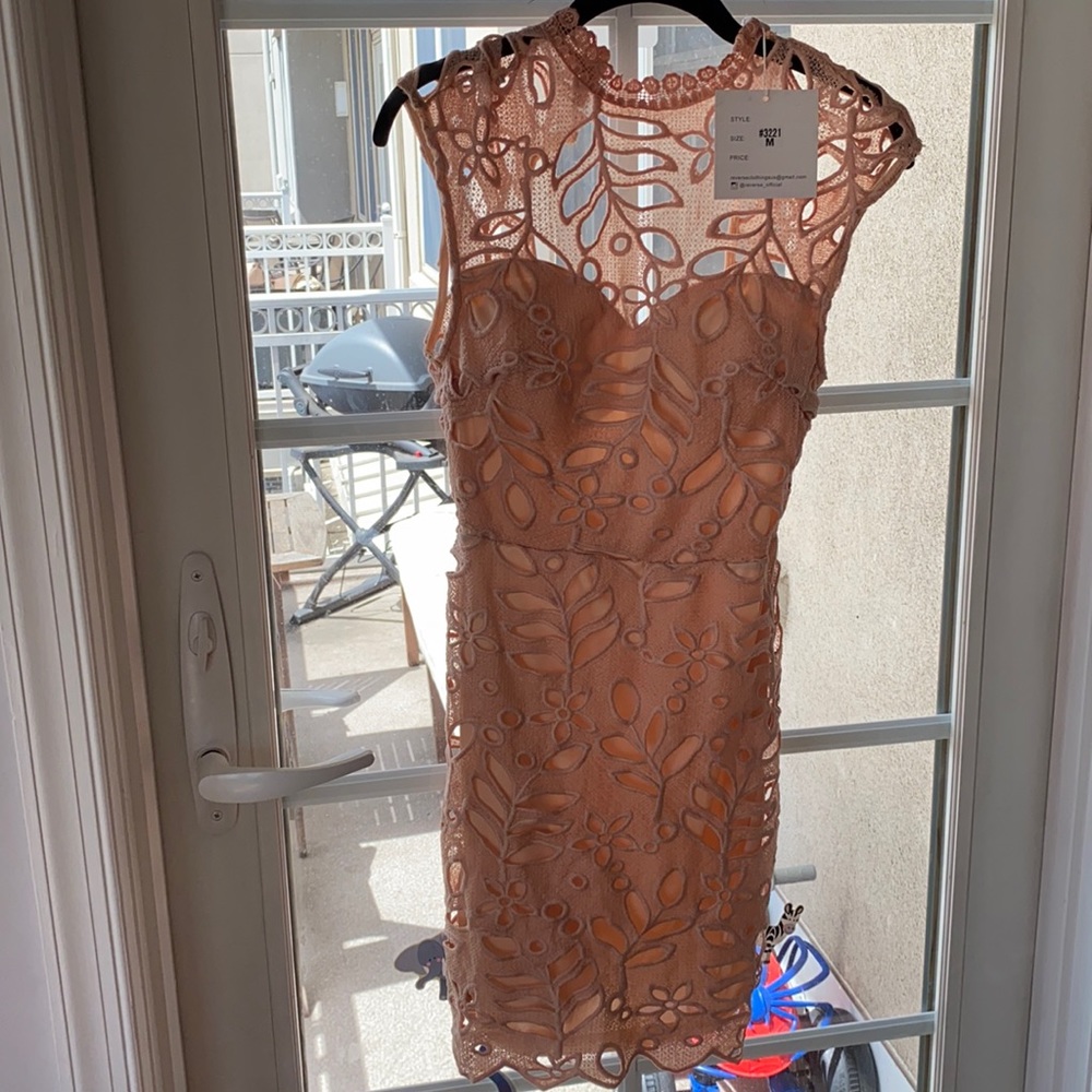 NWT NUDE LACE DRESS